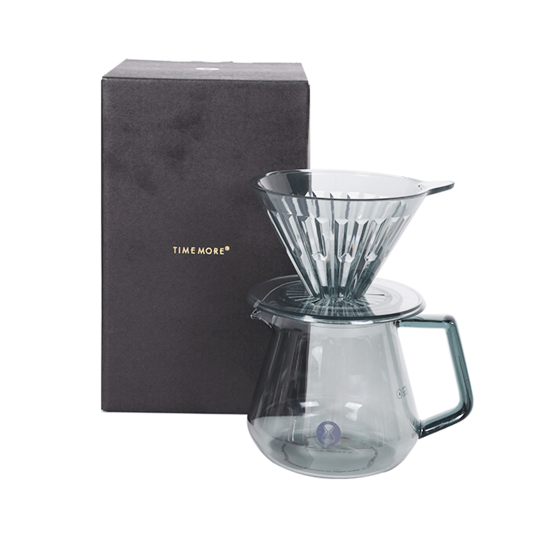 Timemore Crystal Eye Brewer Set  PCTG Dripper 01 Black